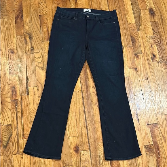 PAIGE Black Straight Leg Jeans Timeless Design - Picture 3 of 8